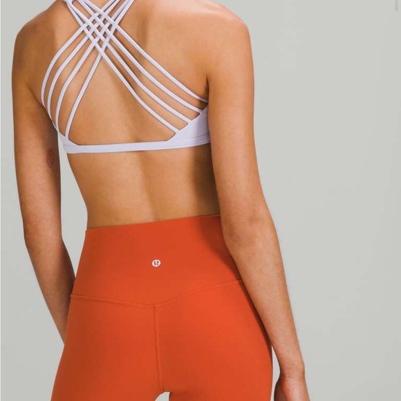 Lululemon Orange High-Waisted Leggings Size 6 - Picture 2 of 6